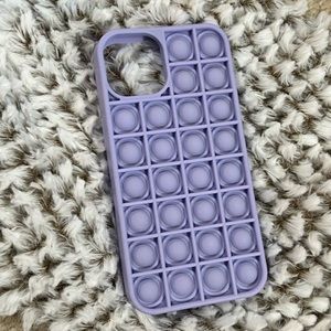 iPhone 13 phone case - purple pop it